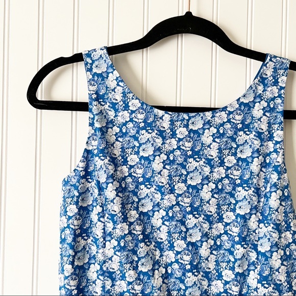 Polo Ralph Lauren Blue White Floral Dress - Picture 2 of 5